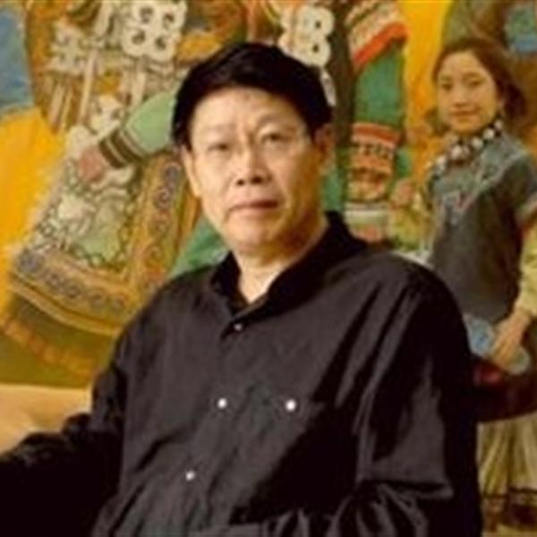 他钟情画彝族风貌, 为上四川美院努力了11年, 现已是油画名家