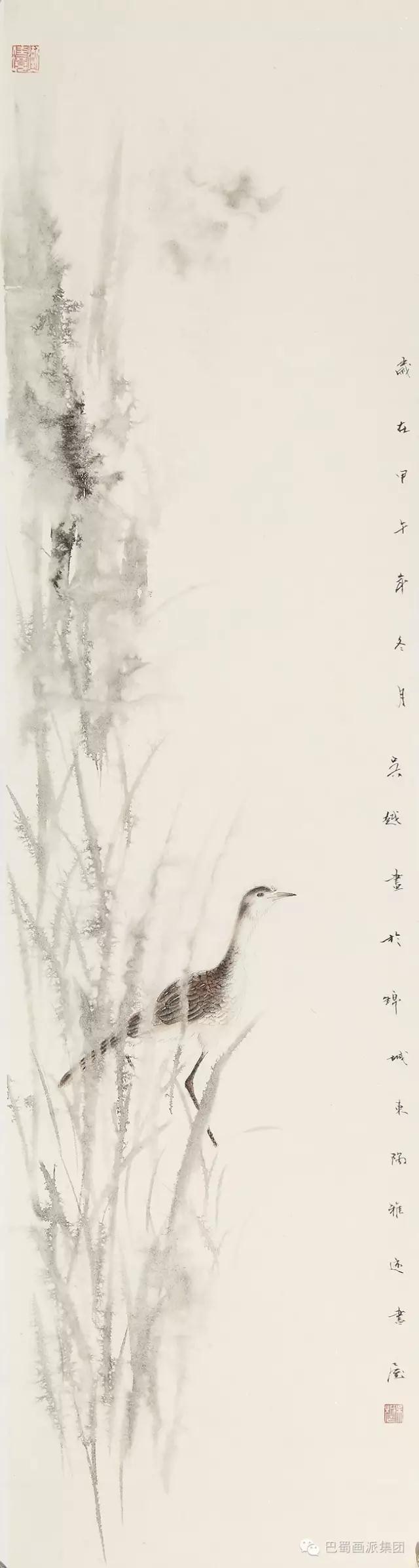 吴越 《水云间》 纸本水墨 80×30cm.jpg