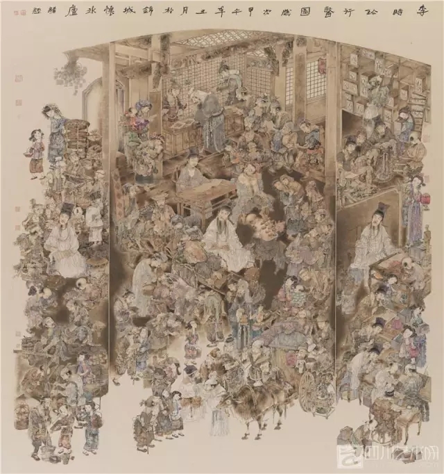 《李时珍行医图》 200x200cm 2014年.webp.jpg