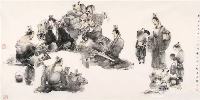 《竹林七贤图》 69cmx140cm.webp.jpg