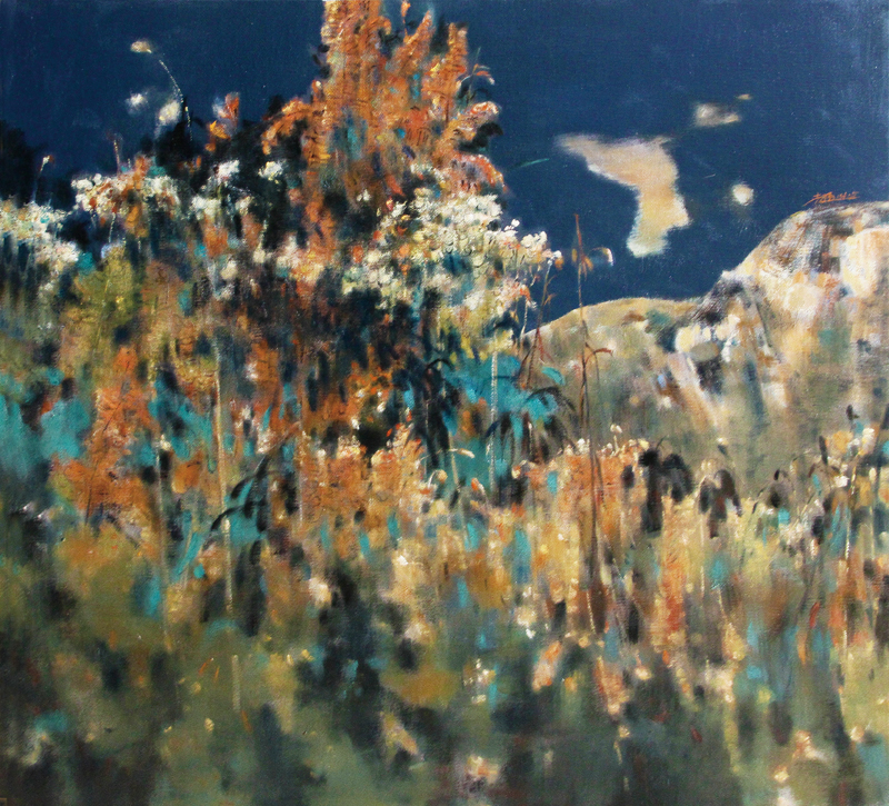 《山花盛开的时候》80X80cm   2014年.jpg