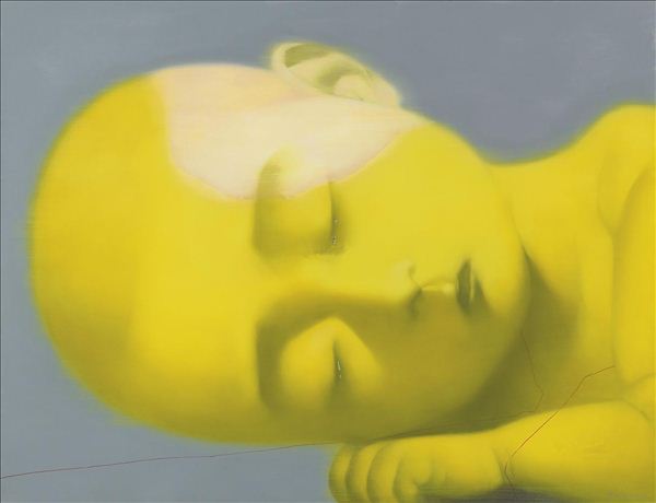 《黄色婴孩》，布面油画，200×260cm，2005-2006年作.jpg