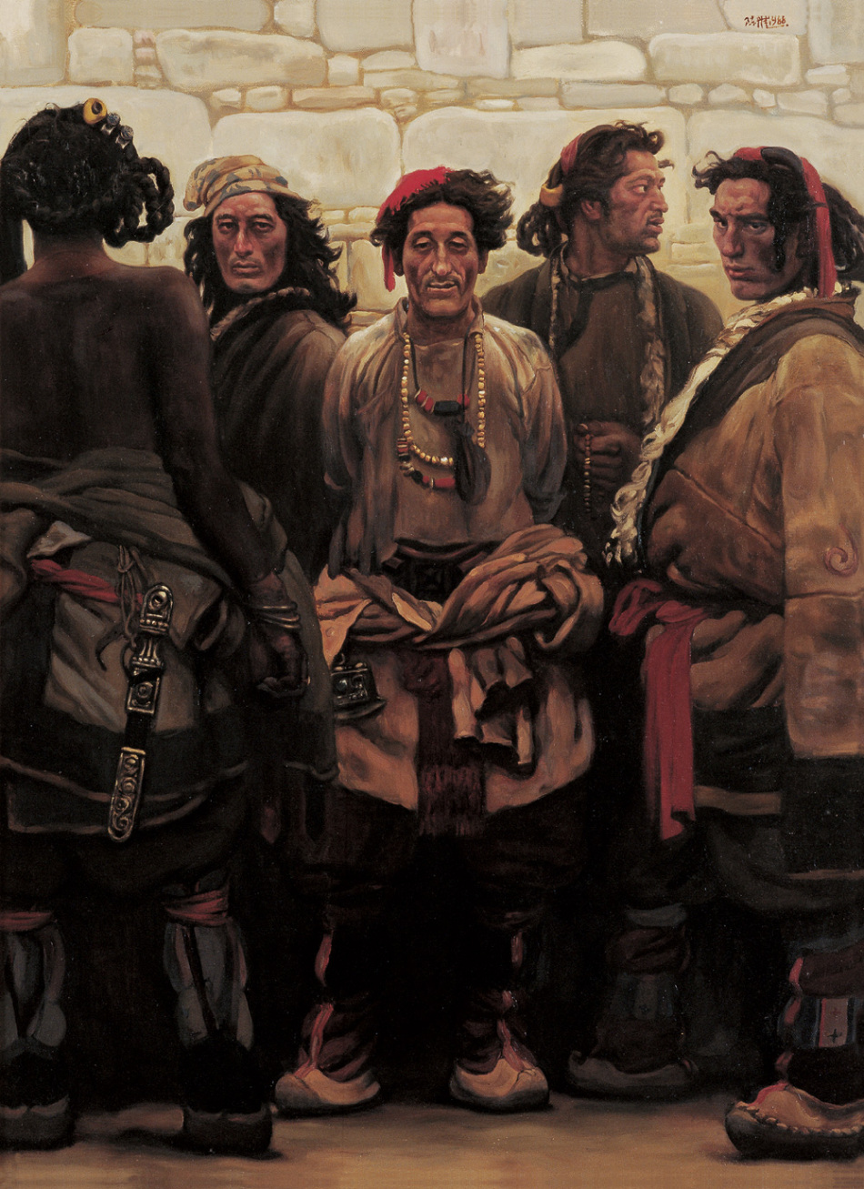 《西藏组画之康巴汉子》，1980年.jpg
